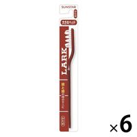 ラーク ハブラシ レギュラー かため 1セット（6本） サンスター LARK 歯ブラシ タバコのヤニ ステイン はぶらし