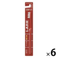 ラーク ハブラシ コンパクト かため 1セット（6本） サンスター LARK 歯ブラシ タバコのヤニ ステイン はぶらし