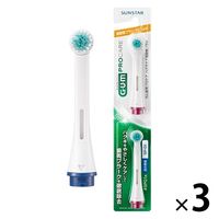 ガム 歯周プロケア ハグキケア 電動ハブラシ 替えブラシ 2本組 1セット（3個）サンスター GUM 電動歯ブラシ ハブラシ はぶらし