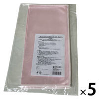 マイクロファイバークロス ウィンドウワイパー30 30cm×30cm ピンク 1セット（1袋（3枚入）×5）丸善化工