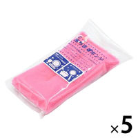 キッチンスポンジ 落ちますポンジ 抗菌 ピンク 日本製 1セット（1個×5）丸善化工