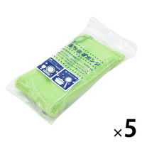 キッチンスポンジ 落ちますポンジ 抗菌 グリーン 日本製 1セット（1個×5）丸善化工