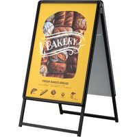 シンエイ PGーAサイン両面 屋外用 ブラック B1サイズ PG-A-B1BGGR 1台 685-1593（直送品）