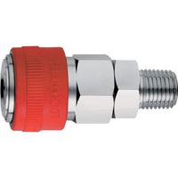 フジマック マッハ エアーカプラ オネジR3/8 A-208 1個 544-5130（直送品）