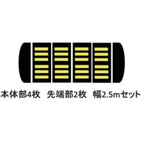 サンセルフ 減速くん タイプ2 コンクリート用 2.5mセット TYPE2-CO-2.5M 1セット 686-3255（直送品）