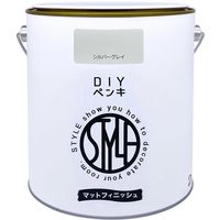ニッペホームプロダクツ ニッぺ DIYペンキ マットフィニッシュ シルバーグレイ 2kg 4976124887574 1缶 567-0087（直送品）