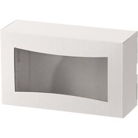 ヘッズ シンプルクオリティ窓付ギフトボックス/ホワイト-4 SIW-WGB4 1パック(10枚)