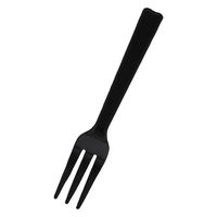 シモジマ カトラリー ヘイコープラフォーク 12cm 黒 バラ 100本入/袋 4901755667325 1袋