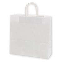 シモジマ 手提げ紙袋 25チャームバッグ 3才 E 晒白無地 003240210 1袋(50枚)