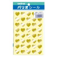 奥山商会 プリズムシール ハート3色 PH282 1枚 - アスクル