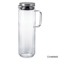 HARIO（ハリオ）冷水筒 ピッチャー 1300ml 耐熱ガラス製 シルバー WJCAー1300ーHSV 1個