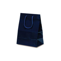 ベルベ 手提げ 紙袋 ミニバッグ ネイビー 1521 1包(10枚)（わけあり品）