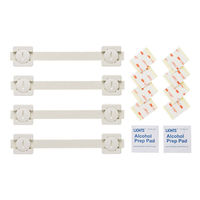 サンワサプライ 耐震ストッパーロング（4本入り） QL-60N 1セット（4本入り）（わけあり品）