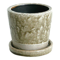 ダルトン フラワーポット DULTON 高さ11cm カラー グレーズド ポット クレイ 328761 1個（直送品）