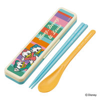 スケーター コンビセット 抗菌 箸 スプーン 18cm キャラクター レトロヒューイ 418184 1個（直送品）