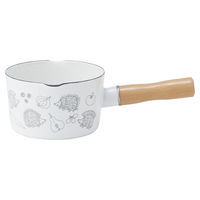 スケーター ミルクパン 13cm IH対応 ホーローミルクパン キャラクター リサラーソンハリネズミ 428682 1個（直送品）