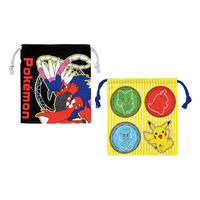 スケーター 巾着 マチ付き巾着 2個入り キャラクター ポケモン23N 436244 1個（直送品）