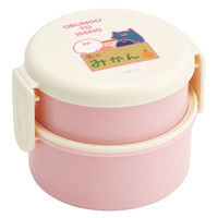 スケーター お弁当箱 抗菌丸型ランチBOX 2段 500ml キャラクター お文具といっしょ 435893 1個（直送品）