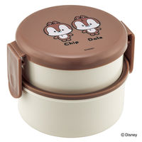 スケーター お弁当箱 2段 500ml 抗菌丸型ランチボックス ユルルンC&D 459766 1個（直送品）