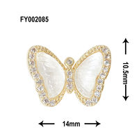 SONAIL ムーンストーン風ぷっくり蝶々