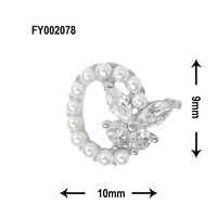 SONAIL パールリング ビジューバタフライ