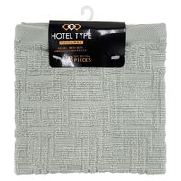 林 ウォッシュタオルホテルタイプ　バラエティカラー5　グレー   1パック(同色3枚)