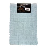 林 フェイスタオル　ホテルタイプ　バラエティカラー5　ブルー  1パック(同色2枚)