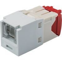 パンドウイットコーポレーション PANDUIT カテゴリ5E シャッター付モジュラージャック 白 CJH5E88TGWH 1セット(10個)（直送品）