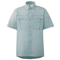 ミドリ安全 作業服 春夏 半袖 シャツ 帯電防止 RCS606 LL グリーン 3120707806 1点（直送品）