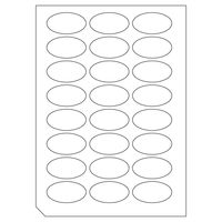 ヘッズ オリジナル楕円無地シールシート-1 ORI-1S 1パック(20枚)