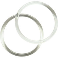 日本紐釦貿易 プラスチックリング 内径11cm 外径13cm 透明 P273L-CR-10 1個(10組)