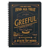 日本出版販売 GRリングノート A5 7mm罫 グレー GR644509 1個