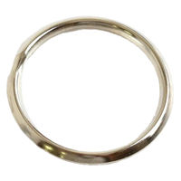 日本紐釦貿易 押二重リング 外径25mm/内径20mm ニッケル S26-12 1パック(30個)