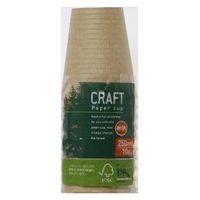 CR-03 クラフト断熱ペーパーコップ 250ml 10個入 4973631532539 1個