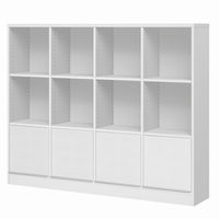 大洋 Shelfit チョイスグリッドラックCGR 幅1550×奥行296×高さ1276mm CGR 1316R＋L扉4 WW 1台（直送品）