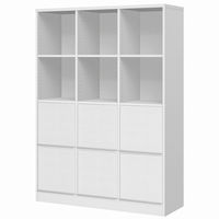 大洋 Shelfit チョイスグリッドラックCGR 幅1168×奥行416×高さ1666mm CGR 1712MD＋R扉6 WW 1台（直送品）