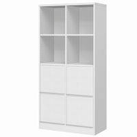 大洋 Shelfit チョイスグリッドラックCGR 幅785×奥行416×高さ1666mm CGR 1780MD＋R扉4 WW 1台（直送品）