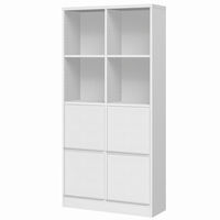 大洋 Shelfit チョイスグリッドラックCGR 幅785×奥行296×高さ1666mm CGR 1780R＋L扉4 WW 1台（直送品）