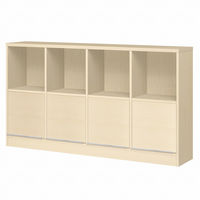 大洋 Shelfit チョイスグリッドラックCGR 幅1550×奥行296×高さ886mm CGR 9016R＋R扉4 LN 1台（直送品）