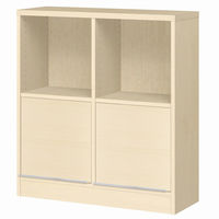 大洋 Shelfit チョイスグリッドラックCGR 幅785×奥行296×高さ886mm CGR 9080R＋R扉2 LN 1台（直送品）