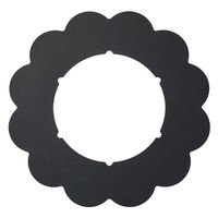 伸晃 ガスコンロ プロテクトシート フラワー ブラック ベラスコート KHPーFBK 1個