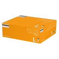 川西工業 プラスチックグローブ(粉なし)#2135 L #2135クリア 1セット(1箱×3)（直送品）