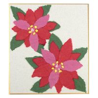 藤久 和紙でつくるちぎり絵ミニ 冬ポインセチア 0535676 1セット×2（直送品）