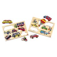 DLM はめ絵パズルセット2乗り物 2122/2133L 2122-2133L 1組（直送品）