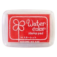 こどものかお 紙用インクパッド S 4102-014 スカーレット 4101132スカーレット014 1セット(1個×4)（直送品）