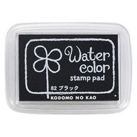 こどものかお 紙用インクパッド S 4102-082 ブラック 4101135ブラック082 1セット(1個×4)（直送品）