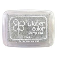 こどものかお 紙用インクパッド S 4102-092 シルバー 4101137シルバー092 1セット(1個×4)（直送品）