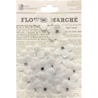 花岡 ペーパーインテリジェンス フラワーマルシェヴェラムビジューホワイト 4108609 1パック×5（直送品）