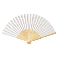 ハッピークラフト 白無地扇子 1セット(1本×4)（直送品）