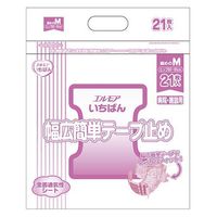 カミ商事 いちばん幅広簡単テープ止め細めのM21枚1P 474921 1パック(21枚)×2（直送品）
